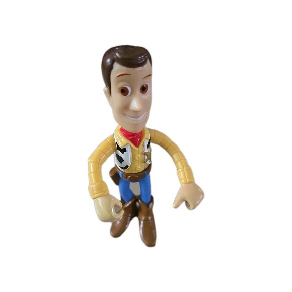 Disney Toy Story 3 Woody 4" Action Figure Made With Moveable Arms Head Waist - Picture 1 of 6